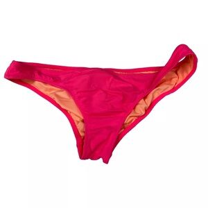 Victorias Secret Size Small Cheeky Bikini Bottoms Solid Pink #3571